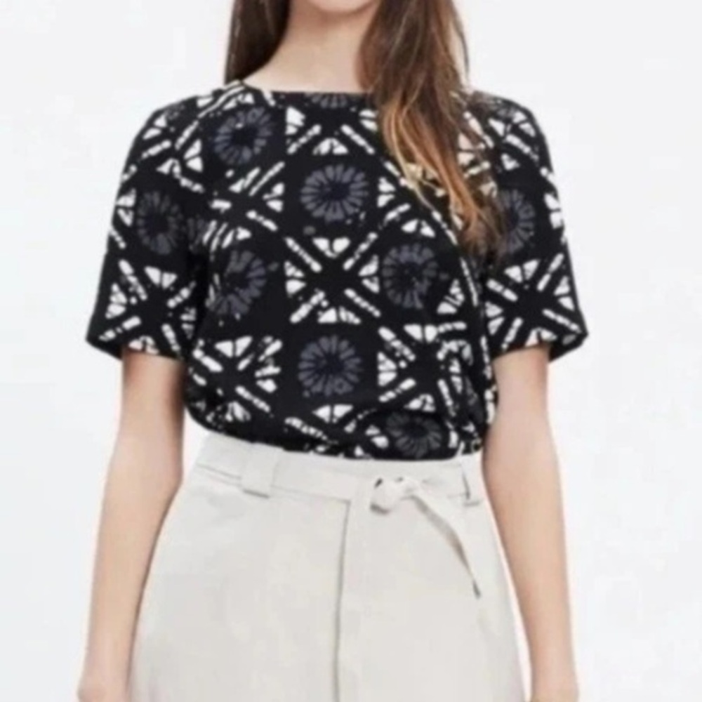 Madewell Printed Top Size Small